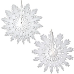 White Art-Tissue Snowflakes