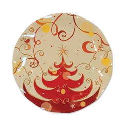 Christmas Tree Small Plates (10/pkg)
