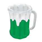 Inflatable Green Beer Mug Cooler