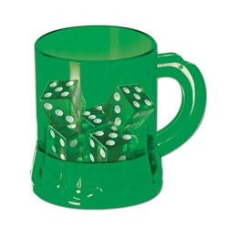 St Pat's Mug Shot with Dice