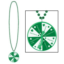 St. Patrick's Bead with Spinner Medallion (1/pkg)