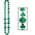 Shamrock Beads with Kiss Me Lips