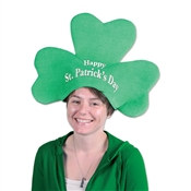 Plush St Patrick's Day Shamrock Hat