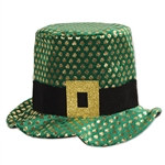 Plush Gold Shamrock Hat