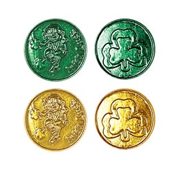 Lucky Leprechaun Plastic Coins