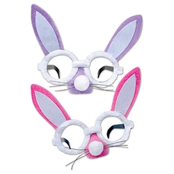 Plush Bunny Glasses (Sold Individually) (Assorted Designs)