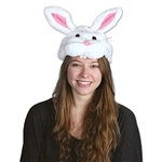 Plush Bunny Head Hat