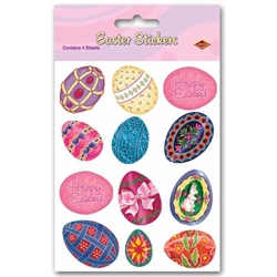 Easter Egg Stickers (4 sheets/pkg)
