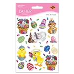 Bunny, Basket, and Egg Stickers (4 sheets/pkg)