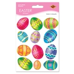 Color Bright Egg Stickers (4 sheets/pkg)