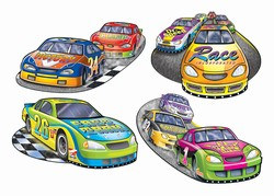 Racing Cutouts (4/Pkg)