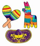 Fiesta Cutouts (3/pkg)