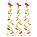 Chili Pepper Whirls (3/pkg)