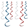 Red, White and Blue Twirly Whirlys (6/pkg)