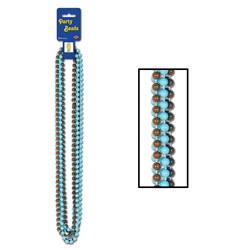 Brown and Light Blue Party Beads
