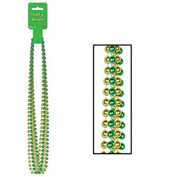 Green and Gold Party Beads