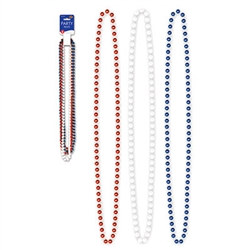 Red, White, and Blue Party Beads