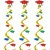 Multi-Color Graduation Cap Whirls (3/Pkg)