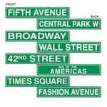 NYC Street Sign Cutouts (4/pkg)