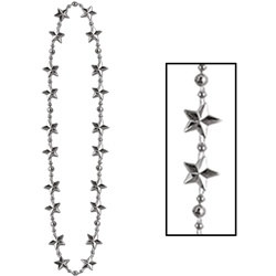 Silver Star Beads (1/pkg)