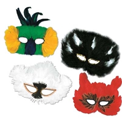 Classic Assorted Fanci-Feather Masks (1/pkg)
