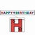 Glittered Happy Birthday Streamer, 8½inx10ft  (1/Pkg)