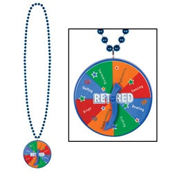 Retirement Bead with Spinner Medallion (1/pkg)