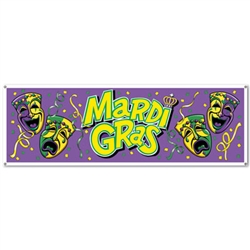 Large Mardi Gras Sign Banner