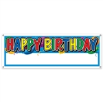 Happy Birthday Blank Sign Banner