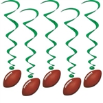 Football Whirls (5/pkg)