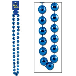 Blue Jumbo Party Beads (1/pkg)
