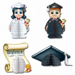 Graduation Playmates, 5in  (4/Pkg)