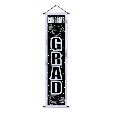 Congrats Grad Velvet Lamé Door Panel