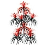 Black and Red Firework Chandelier