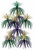 Green Gold Purple Firework Chandelier