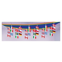 International Flag Ceiling Decoration