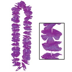Purple Silk N Petals Party Lei (1/pkg)