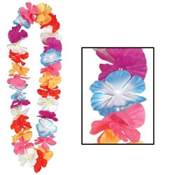 Silk N Petals Parti-Color Leis (1/pkg)