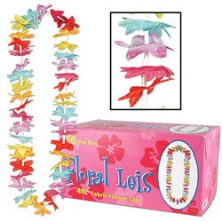 Multicolor Floral Leis (16/pkg)