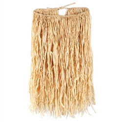 Deluxe Raffia Hula Skirt (Extra Large Natural)