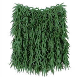 Tropical Fern Leaf Hula Skirt