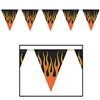 Flame Pennant Banner, 12 ft