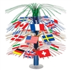 International Flag Cascade Centerpiece