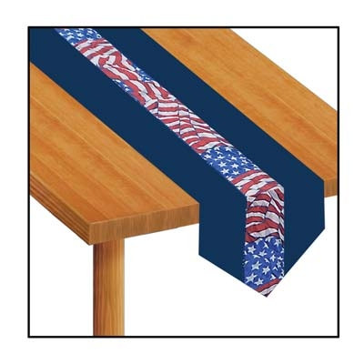 Stars and Stripes Fabric Table Runner
