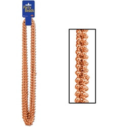 Orange Party Beads (12/pkg)