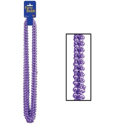 Purple Party Beads (12/pkg)