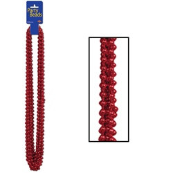 Red Party Beads (12/pkg)