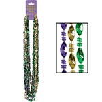 Mardi Gras Swirl Beads (12/pkg)