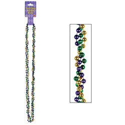 Mardi Gras Braided Beads (1/pkg)