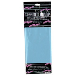 Light Blue Gleam N Wrap Metallic Sheets